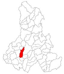 Location in Harghita County