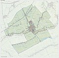 Carte topographique de la commune (2017).