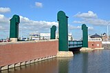 The Gevlebrug (bridge 2430) is a bascule bridge designed by Piet Kramer in 1930 (July 24, 2020)