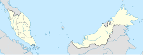 Map showing the location of Usun Apau National Park Taman Negara Usun Apau