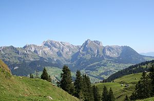 Dr Säntis (linggs) und dr Schafbärg