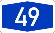 Bundesautobahn 49 number.svg