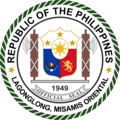 Seal of Lagonglong, Misamis Oriental (original PNG version, not NHCP registered)