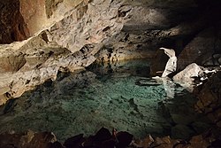 64. Platz: Raik Schröter, Berga mit Die „Hercyniahalle“ mit „Heimensee“ in der Gipsschauhöhle Heimkehle im Südharz