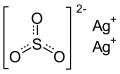 Skeletal formula of silver sulfite