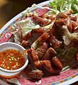 'Sai mu thot': deep-fried pork intestines