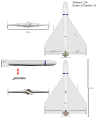 Shahed 136 - Iranian/Russian tactical one-way drone - if it were 3.5 meters long.