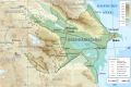 Image 6Topographic map of Azerbaijan (from Geography of Azerbaijan)