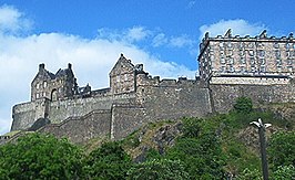 Castle Rock met Kasteel van Edinburgh