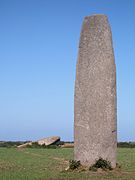 Stehender Menhir von Kergadiou, Finistère