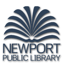 The logo of the Newport Public Library