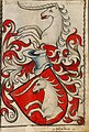 Rümlang, Scheiblersches Wappenbuch, Seite 99, 1450 – 1480, Süddeutschland.