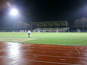 Vue d'ensemble du stade de football en 2011.