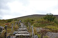 樽前山の登山道