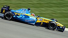 Photo de la Renault R24 de Fernando Alonso