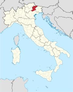 Provincia di Belluno – Localizzazione