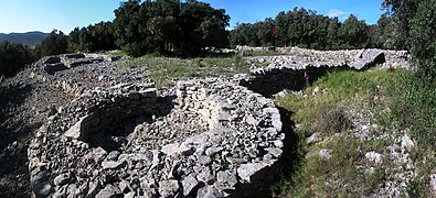 Vue de l'enceinte de Boussargues.