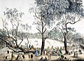 Image 29Cricket match at the Melbourne Cricket Ground, 1860s (from Culture of Australia)