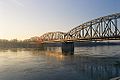 Józef Piłsudski road bridge in Toruń on Vistula river