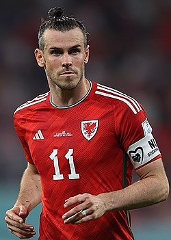 Gareth Bale s reprezentací Walesu na MS 2022