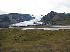 Outlet glacier Kvíárjökull