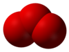 Spacefill model of ozone