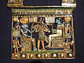 Pectoral of Tutankhamun representing the young king between the goddess Sekhmet and Ptah – Egyptian Museum of Cairo