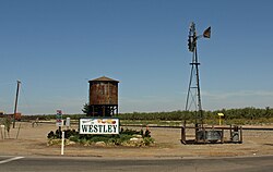 Historic RR water tank in Westley, CA[1]