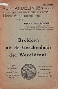 Brokken uit de Geschiedenis der Wereldtaal