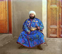 17/06: Retrat del darrer emir de Bukharà, al Turquestan Rus, 1911.