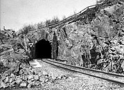 Tunnelmynning vid Södra Årstalunden, 1940-tal