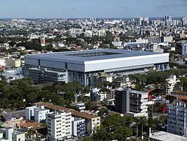 Modelfoto van het stadion voor het WK 2014