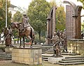 Statues of the seven near Göttingen