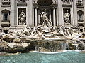 La Fontaine de Trevi, à Rome (Italie).