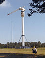 1-bladige windturbine met contragewicht