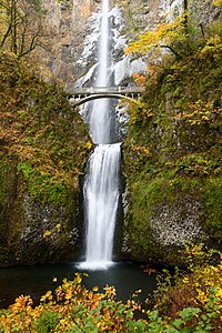 "Multnomah_Falls_October_2019_stack.jpg" by User:King of Hearts