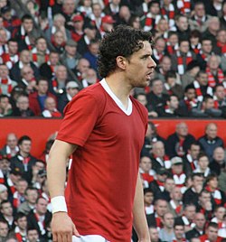 Owen Hargreaves i en match mellan Man United och Man City