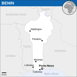 Lokasi Benin