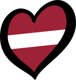 Flagge Lettlands