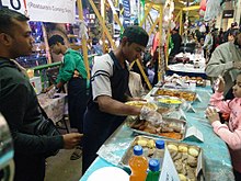 Food stall at the 2016 Kolkata Christmas Festival