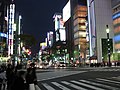 Sukiyabashi Crossing at night