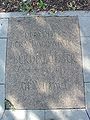 memorial tablet for Wall victim Bernd Lünser (died October 1961) at Bernauer Straße