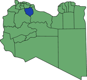 Poziția localității Districtul Bani Walid