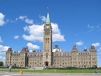 Parliament Hill in Ottawa, Ontario, Canada