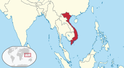 Location of Vyetnam