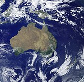 Image satellite de l'Australie.