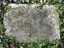 Johanna Christen (1899–1976), Sammlerin von Volksmusik und volkskundlichem Material. Grab auf dem Friedhof Wolfgottesacker, Basel