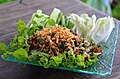 'Lap mu krop', made with crispy deep-fried pork