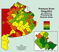 Producto Bruto Geográfico per cápita.