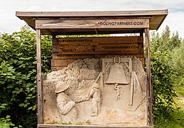 Sand sculptures in the Kuinderbos Waalsdorpervlakte.